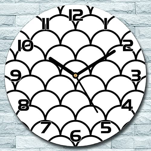 Horloge en verre sécurité moderne avec impression haute définition