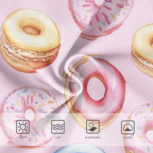 Wusikd Watercolor Girls' Underwear Cotton Doughnuts Girls Briefs Soft Toddler Underwear 2T3