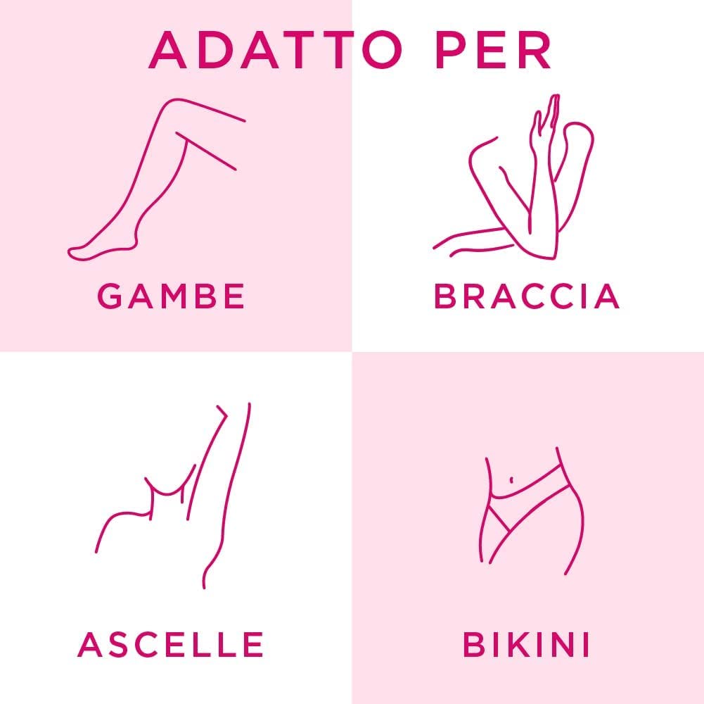 Veet Pure Strisce Corpo e Gambe Pelli Sensibili Confezione da 80 Strisce