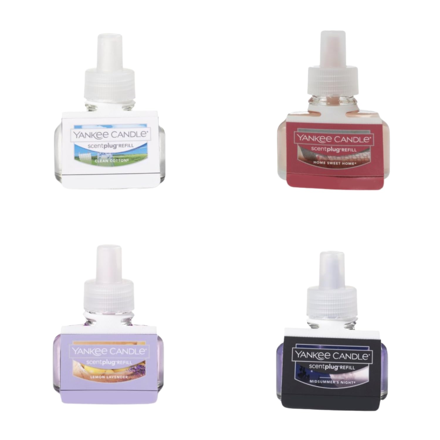 Yankee Candle Electric Plug Refill Scent (Pack of 4, Classic Comforts)