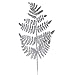 Factory Direct CraftÂ® Group of 12 Silver Glittered Artificial Fern Picks for Embellishing Florals, Centerpieces, and More