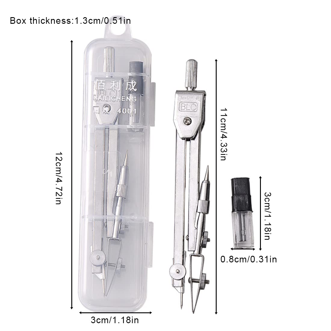 Compasso Colourbook Wild - Balaustrone Con Portamine E Rotella Regolazione - Foto 3