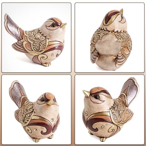 Bird Figurines For Home Decor,Bird Statue Sculpture For Shelf Decor Accents,Boho Bird Decorations For Table Office Living Room Bedroom,Retro Animal Statues Decorative Bird Gifts For Bird Lovers Women - Image 5