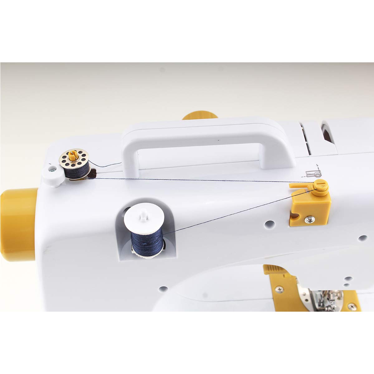 PRIXTON P120 - Maquina de Coser con Cajón para Accesorios, Lámpara Integrada LED y 16 Tipos de Puntadas Diferentes, Incluye Pedal (Reacondicionado)