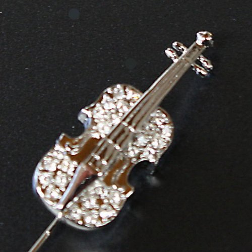 鎌倉カフス工房『バイオリンモチーフラペルピン（an004）』