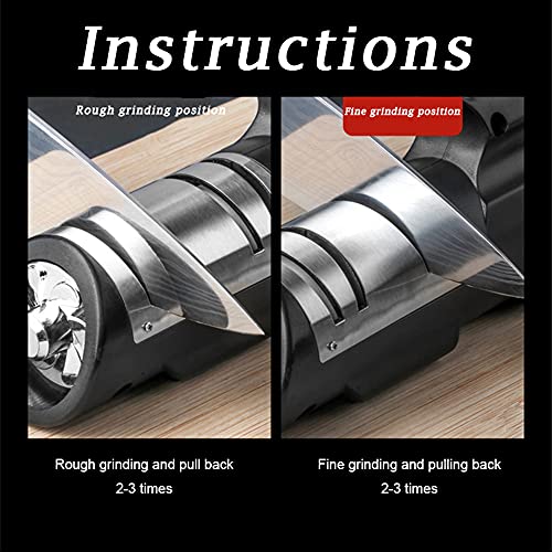 ZJYWAN Messerschärfer Profi USB Messerschleifer Haushalt Wiederaufladbar Knife Sharpener, für Grobschärfen/ Feinschärfen… – Bild 5