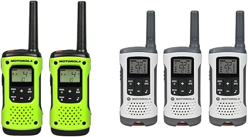 Motorola T600 Talkabout Radio - Paquete de 2 y Motorola T260TP Talkabout Radio, paquete de 3