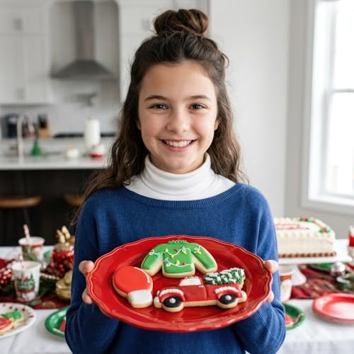 Ann Clark 3-Pc. Vintage Christmas Cookie Cutter Set, Made In Usa, Ugly Christmas Sweater, Vintage Truck With Tree & Lightbulb