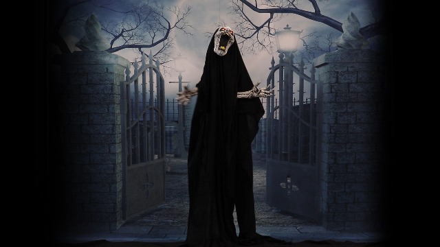 Amazon.com: 70-In. Squal the Animated Howling Reaper, Indoor or