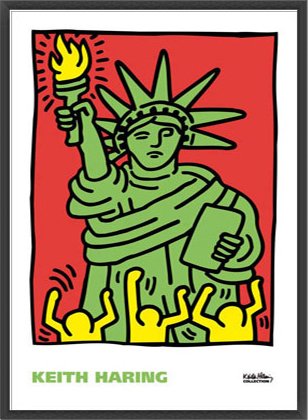 額装品/Statue of Liberty 1986/キース ヘリング/ポスター Amazon.co.jp: ポスター キース ヘリング Statue of Liberty 1986 額装
