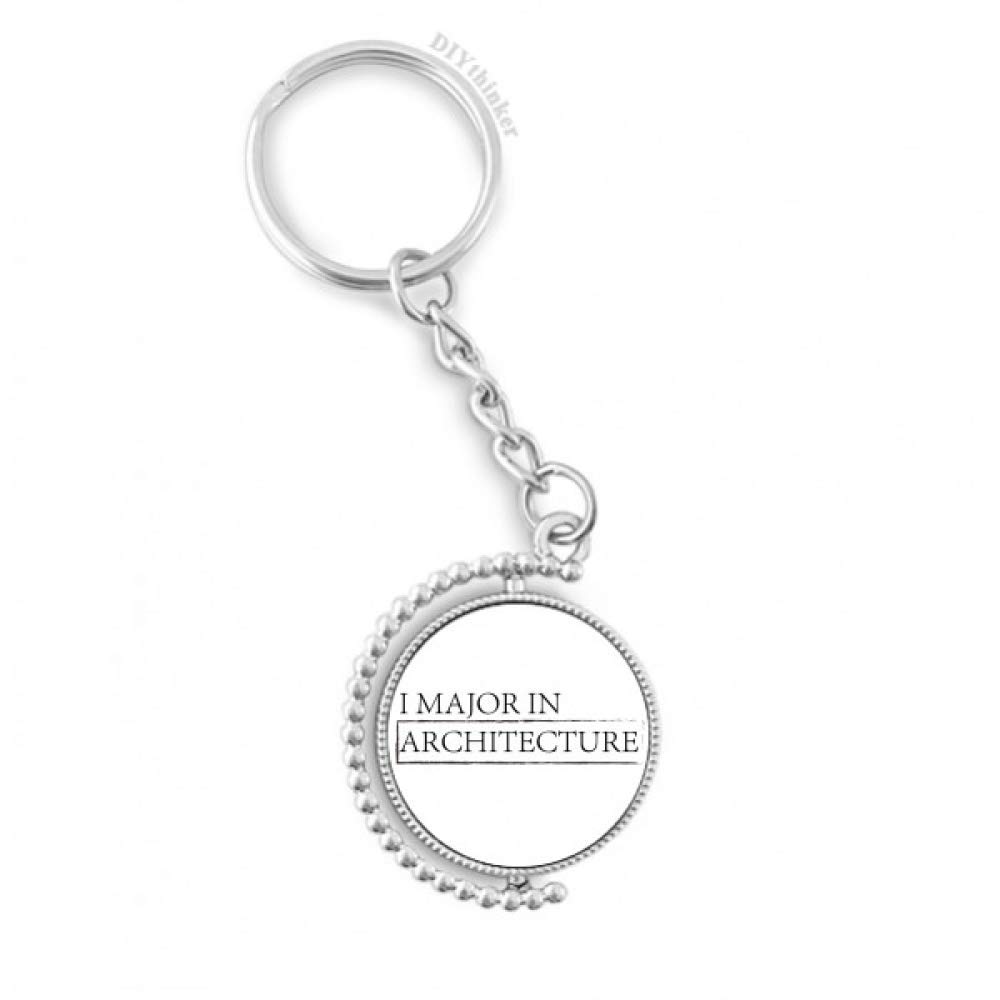 Porte-clé rotatif architecture multicolore : cadeau idéal pour étudiant
