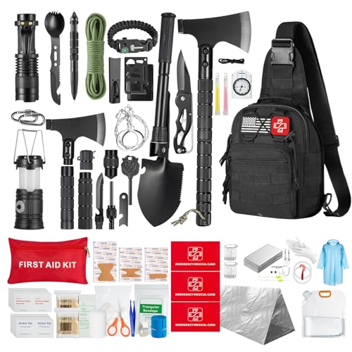 360Pcs Survival Kit, Emergency Survival Gear Supplies Bug Out Bag Set