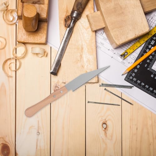 OSALADI Handgefertigte Holzbearbeitungssäge Japanische Zugsäge Schneidsäge Handsäge Kleine Zugsäge Doppelkanten Stichsäge Tragbare Mini Säge Kleine Handsäge