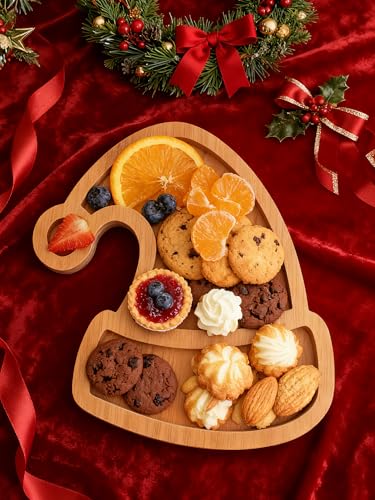 Cheese Board, Fruit Candy Plate, Fruit Plate, Cutting Board (Christmas Hat) - image 1