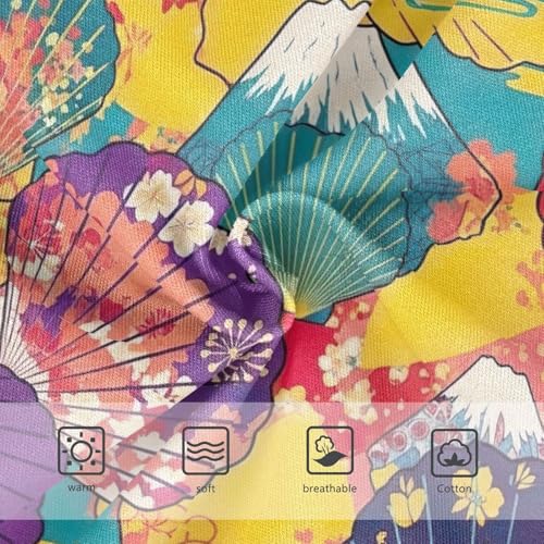 Japanese Floral Scallop Toddler Underwear, Cotton Underwear Girls, 2T–8 Years3