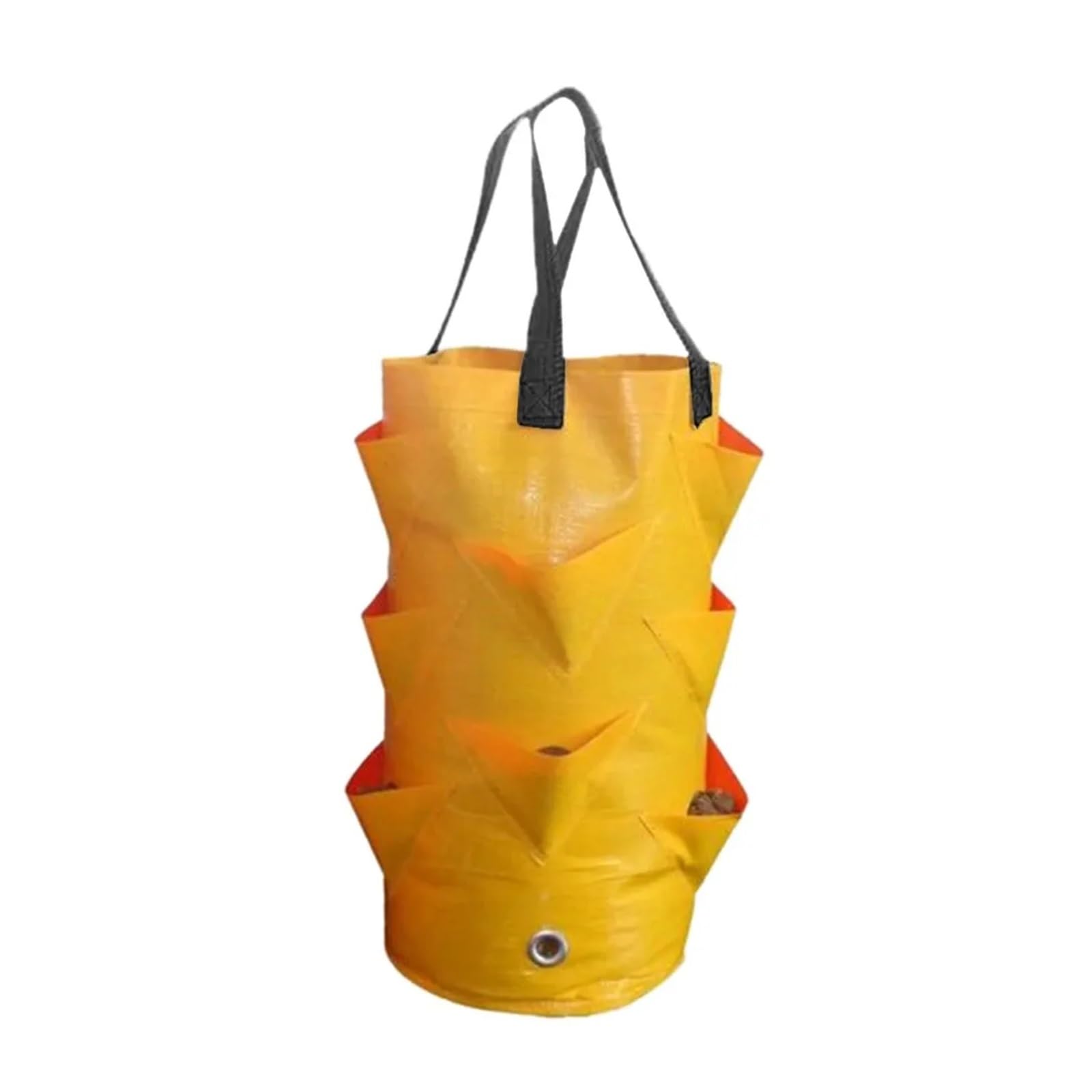 HWJFDC Potato Growing Bags Reusable Planter Pot PE Growing Bags For Vegetable Flower Outdoor Planting Bag Hanging Strawberry Potato(Yellow)