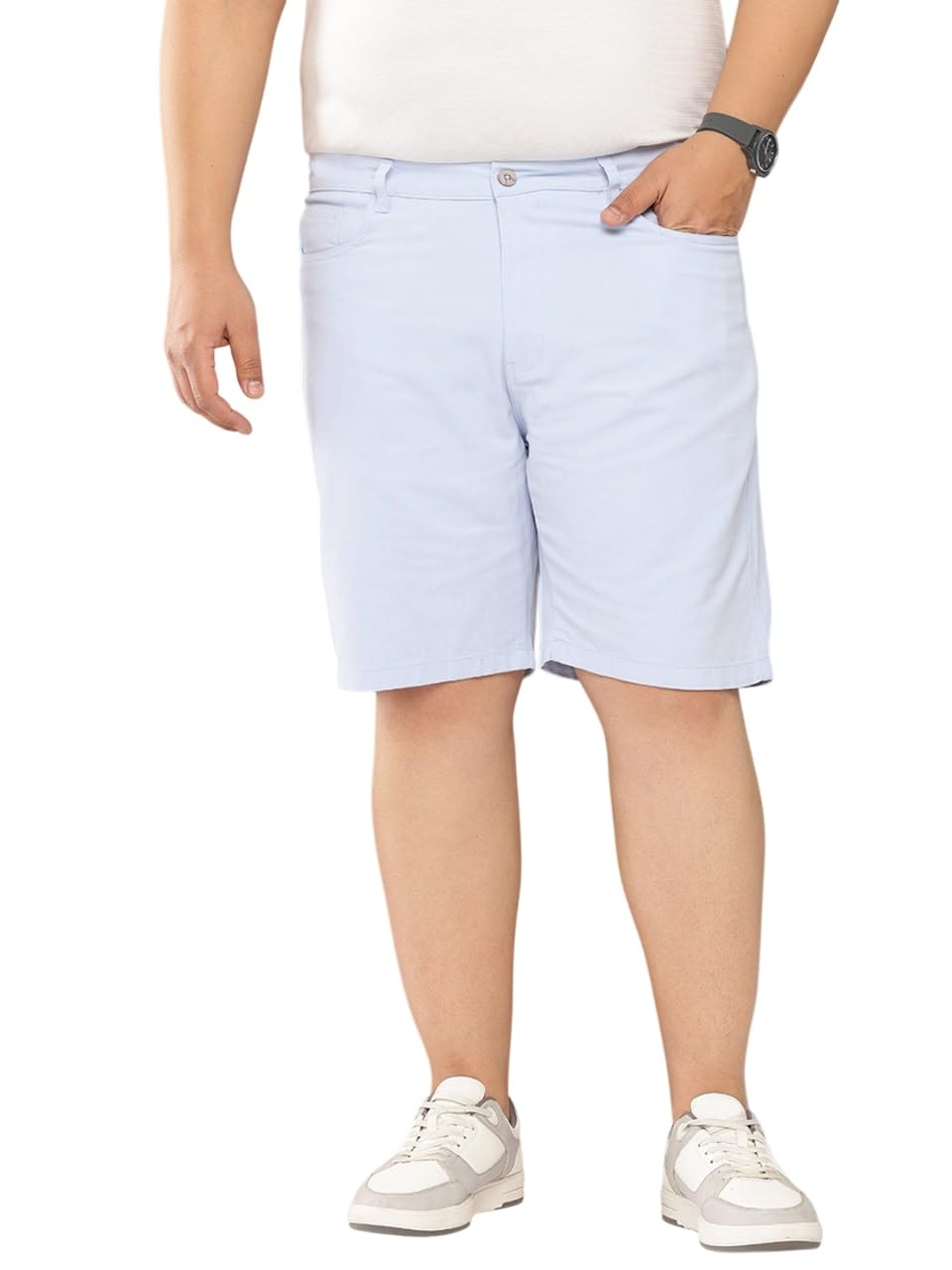 thomas scott Men's | Solid | Regular Fit | Plus Size | Casual | 100% Cotton | Shorts for Men-picture-27