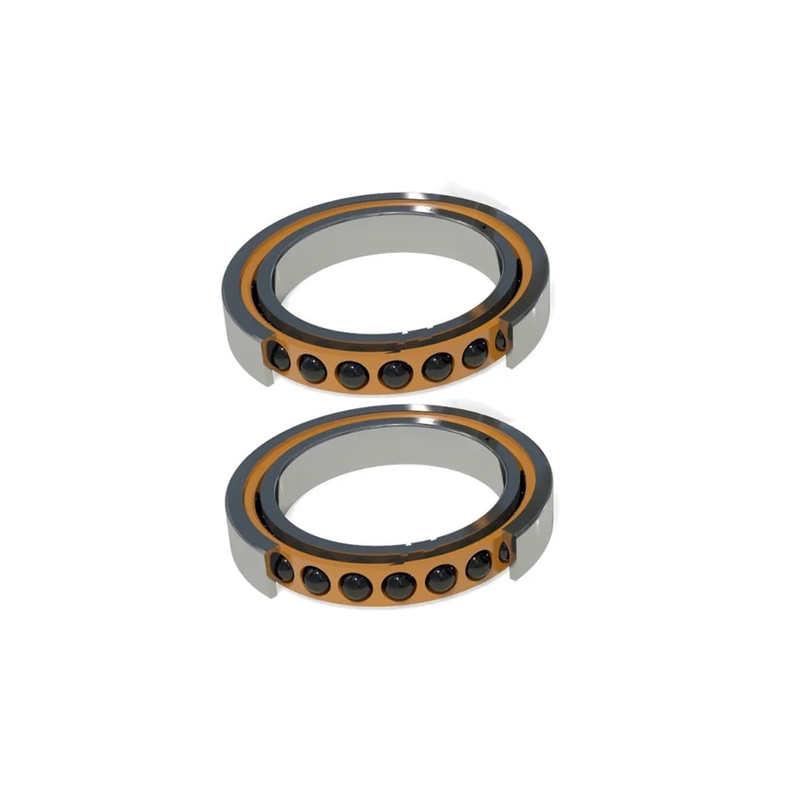 CJKXPZMH 1pair 7005C HQ1 P4A 25x47x12 Contact Bearings Spindle Bearings SI3N4 Ceramic Ball(7005C HQ1 P4A DB)