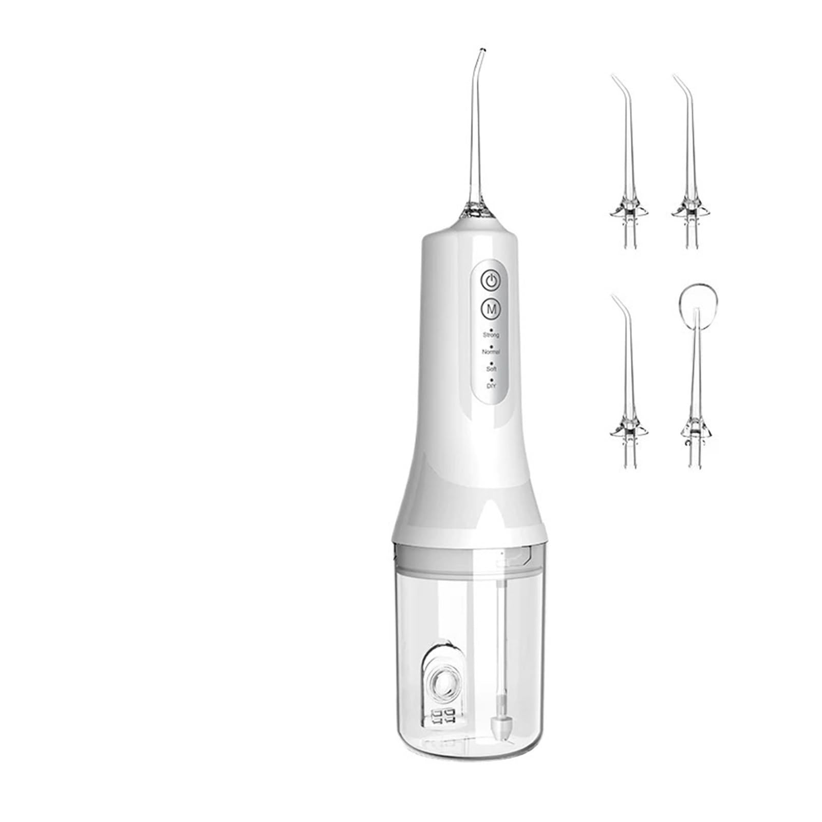 Limpiador de hilo dental inalámbrico, 4 modos limpieza, irrigador bucal portátil(C1-B)