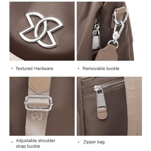 3-Way Crossbody Oxford Cloth Bag - Anti-Theft Multi-Purpose Large Capacity Oxford Cloth Lightweight Shoulder Bag3