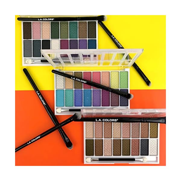 L.A. COLORS 16 Color Eyeshadow Palette, Haute, 1.02 Ounce (LA74202)