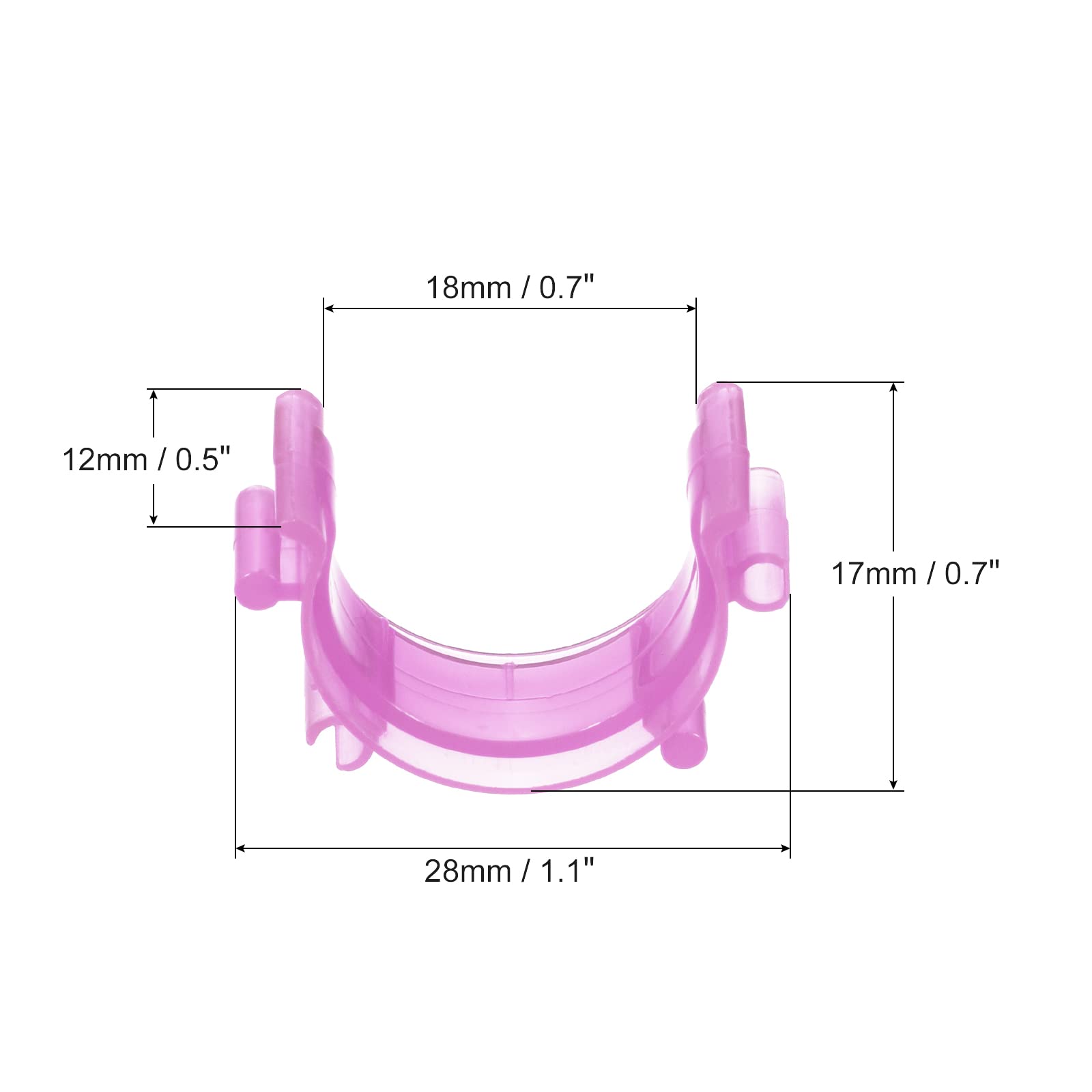 80 Clip Trasparenti Per Bobine Da Cucito - Supporti Per Bobine In Plastica, Organizer Per Filo, Accessori Per Cucito, Ricamo E Artigianato - 3