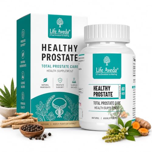 Image of Life Aveda Ayurvedic Prostate care capsules | Helps in Prostate Enlargement | Helps with Inflammation, Burning, Infection & irritation | Male wellness products | 60 Caps