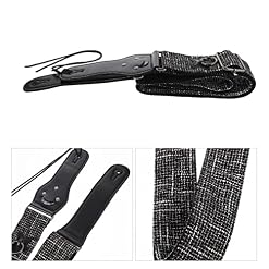 SUPVOX 1 ensemble de sangle de guitare large remplacement de basse de guitare ajusté - Les Beatles, Paul McCartney, John Lennon, RIngo Starr, George Harrison SUPVOX 1 ensemble de sangle de guitare large remplacement de basse de guitare ajusté – Image 2