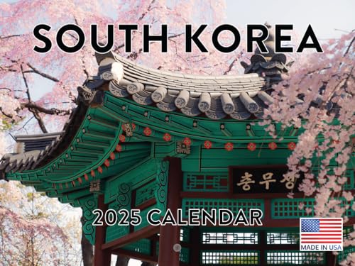 South Korea Calendar 2025 Monthly Wall Calender | American Made In The USA