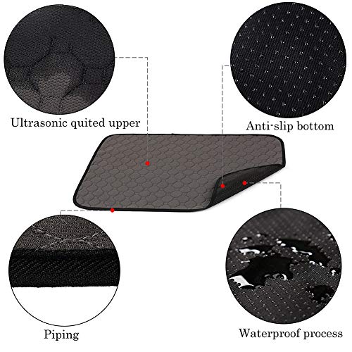 Dog Bed Mat,Waterproof Kennel Pad with Anti Slip Bottom for Small Medium and Large Dogs Cats Washable Pet Mat for Eating Bowls,Dog Cages,Cars Sofa,Grooming, Post-Surgery Recovery,Dog Crate Pad,Grey,M Dog Bed Mat,Waterproof Kennel Pad with Anti Slip Bottom for Small Medium and Large Dogs Cats Washable Pet Mat for Eating Bowls,Dog Cages,Cars Sofa,Grooming, Post-Surgery Recovery,Dog Crate Pad,Grey,M