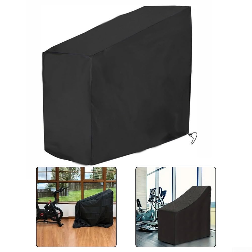 Housse d'extérieur en tissu Oxford pour vélo droit, imperméable et protection UV, ajustement sécurisé avec corde coupe-vent réglable (600D)