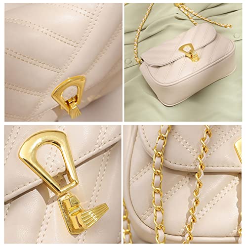 Mn&Sue Crossbody Bags for Women Fashion Quilted Purse Small Shoulder Bag with Adjustable Chain Ladies Clutch3
