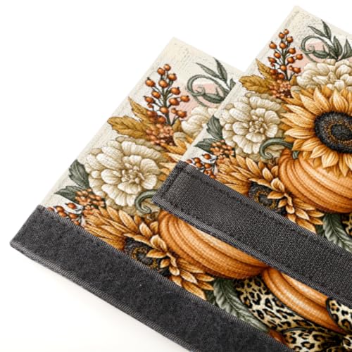 Image of Autumn Refrigerator Door Handle Covers Set of 2 Fridge Door Handle Decor