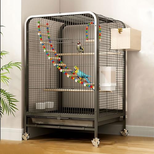 Picture of Flight Cage for Small Parrot DIY Indoor/Outdoor with Wheels - Removable ...