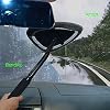 Windshield Cleaning Tool Car Window Cleaner Wand Glass Microfiber Brush With Softy Thicker Cloth 2 Times Bigger Pad, Come With Mini Spray Bottle Kit