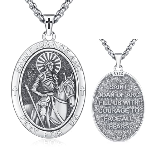 Lfkk Saint Joan of Arc Necklace 925 Sterling Silver St