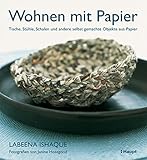 tisch mit 4 stühlen für balkon  Wohnen mit Papier: Tische, Stühle, Schalen und andere selbst gemachte Objekte aus Papier