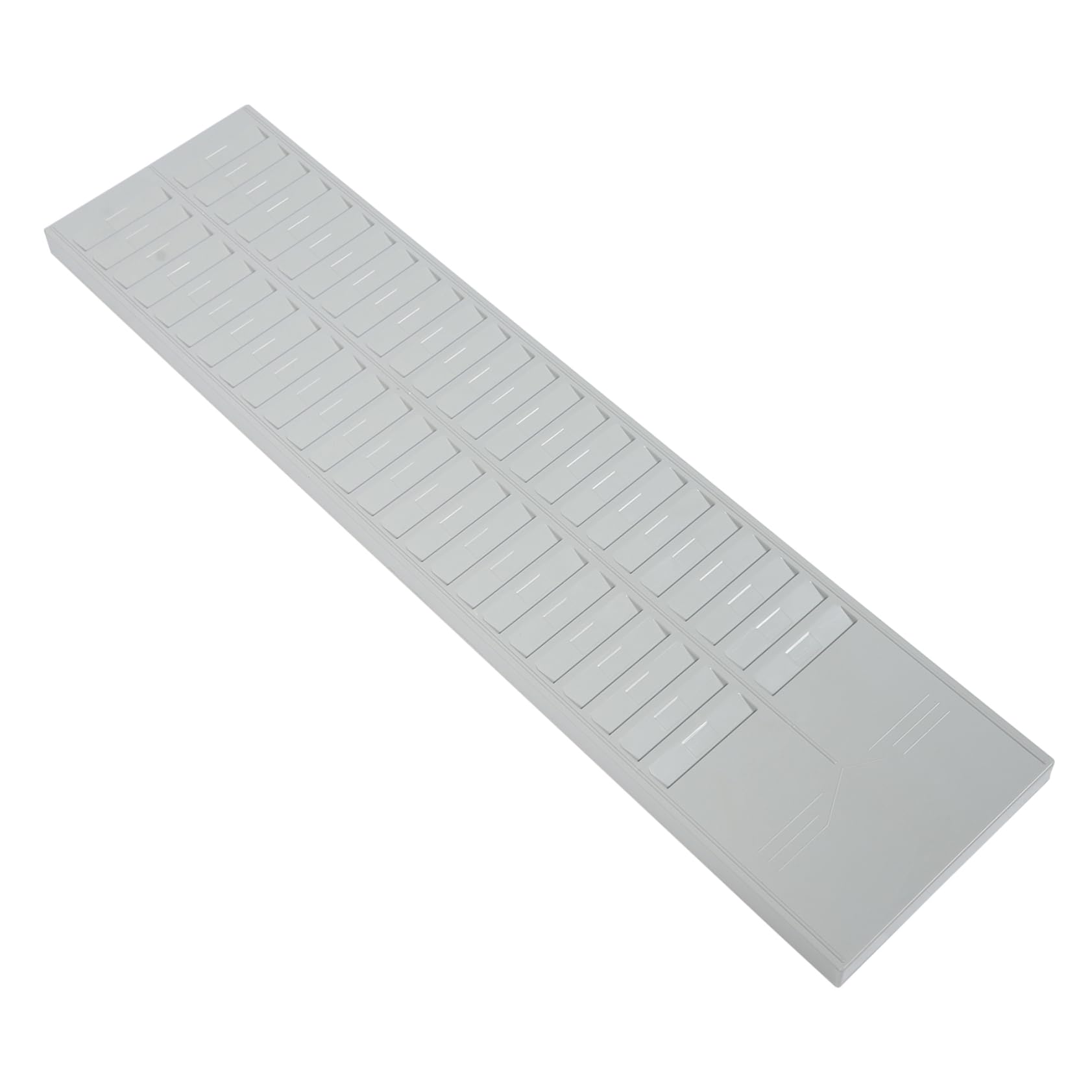 Porta Carte in Plastica Nero da 50 Posti per Tessere e Badge | Ufficio e Fabbriche, Resistente e Robusto, Adatto a Schede Presenza e Cartellini