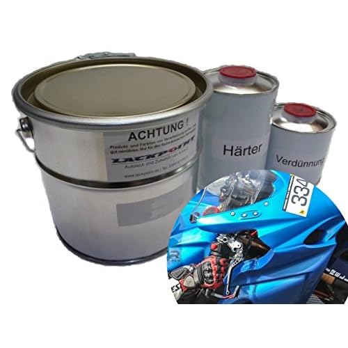 Lackpoint 1 Liter Set 2K Autolack Skyline Blue 2 Metallic kein Klarlack Trend
