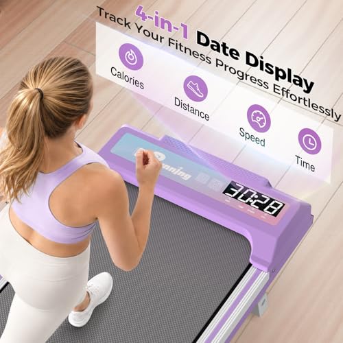 Image of Walking Pad Treadmill for Home Office, Under Desk Treadmill with 2.5HP Quiet Motor, 6% Manual Incline, Remote Control, LED Display, 300 lbs Capacity