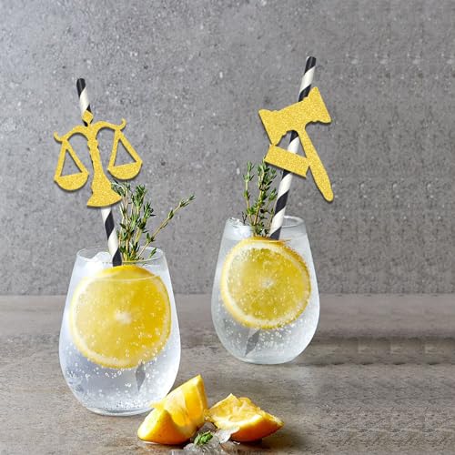 Pitillos Decorativos de Papel para Graduación 24 Pzas miniatura 5