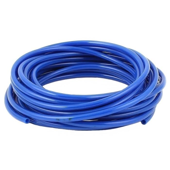 Polyurethane PU Hose Tube Flexible Pneumatic Pipe Compressed AIR Gas 4/8/12mm OD (10m Length, 12mm OD Blue)