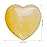 Marrywindix 15 Packs 0.8 Inch Healing Crystal Natural Yellow Jade Heart Love Carved Palm Worry Stone Chakra Reiki Balancing