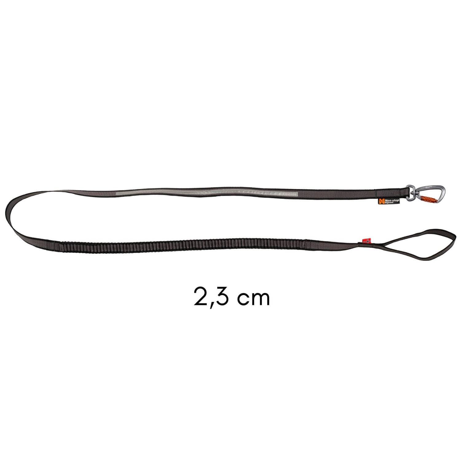 NON-stop dogwear Bungee Leash 3,8m/23mm | 1540 extra Lange Leine