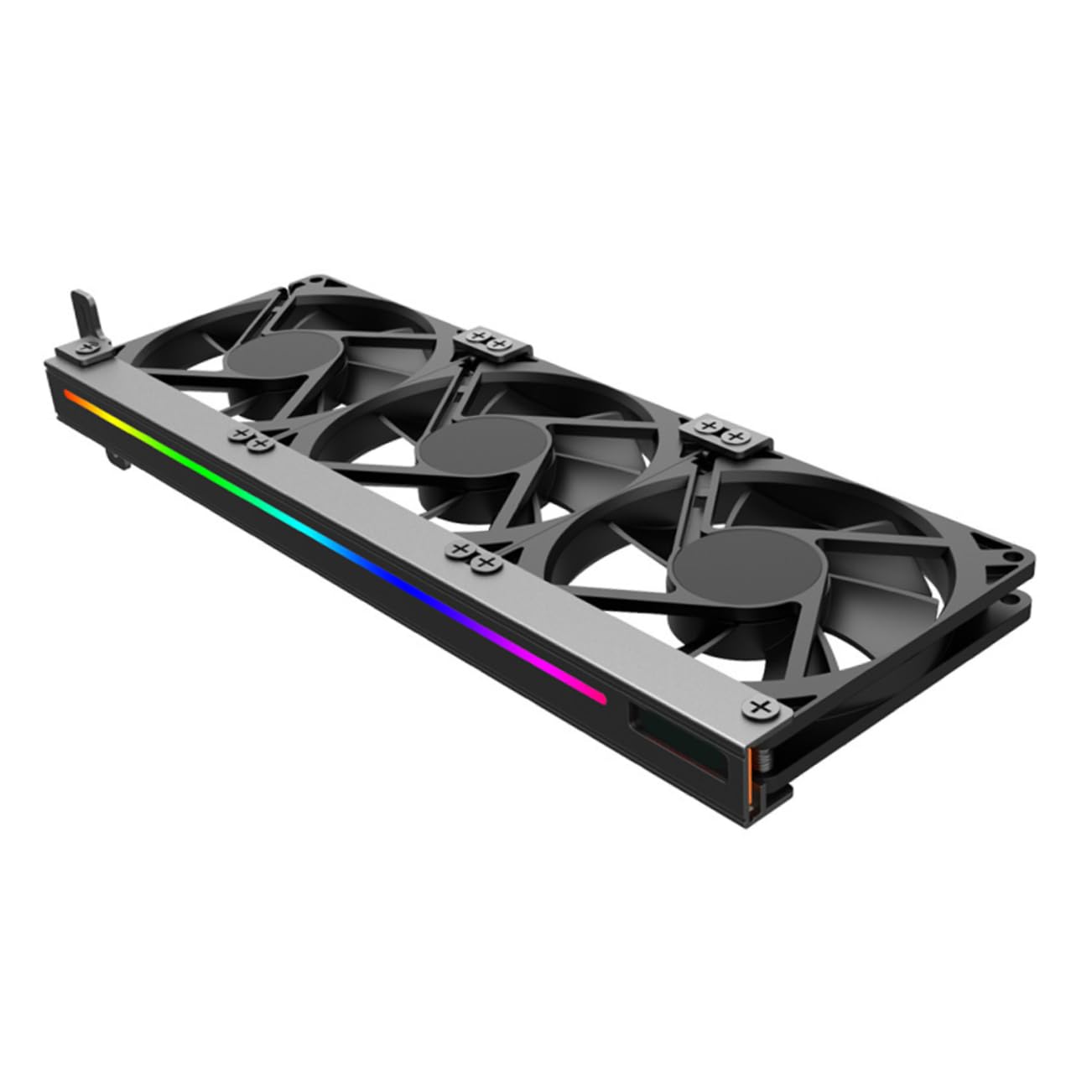 Vaguelly Argb Pin Video Card Cooler with RGB Light Effect Silent GPU Cooling Fan for Desktop Direct Motherboard Plug to Practical Heat Dissipation for Graphic Cards