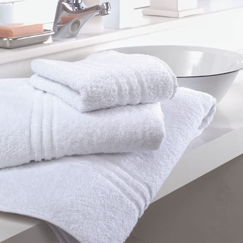 IL MISURE ASCIUGAMANO VISO: 60X100CM; ASCIUGAMANO OSPITE: 40X60CM; TELO DOCCIA 100X150CM
