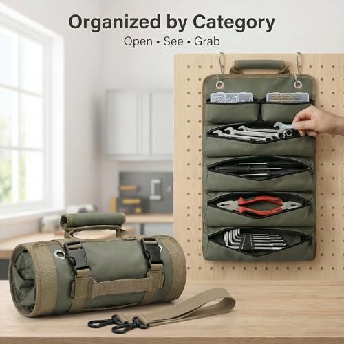 Tool Bag for Hand Tools: 6 Zipper Pockets Keep Tools Sorted - image 2
