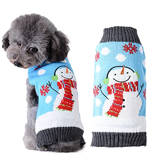 HRTTSY Weihnachten Hundepullover, Winter Warmer Hund Katze Pullover...