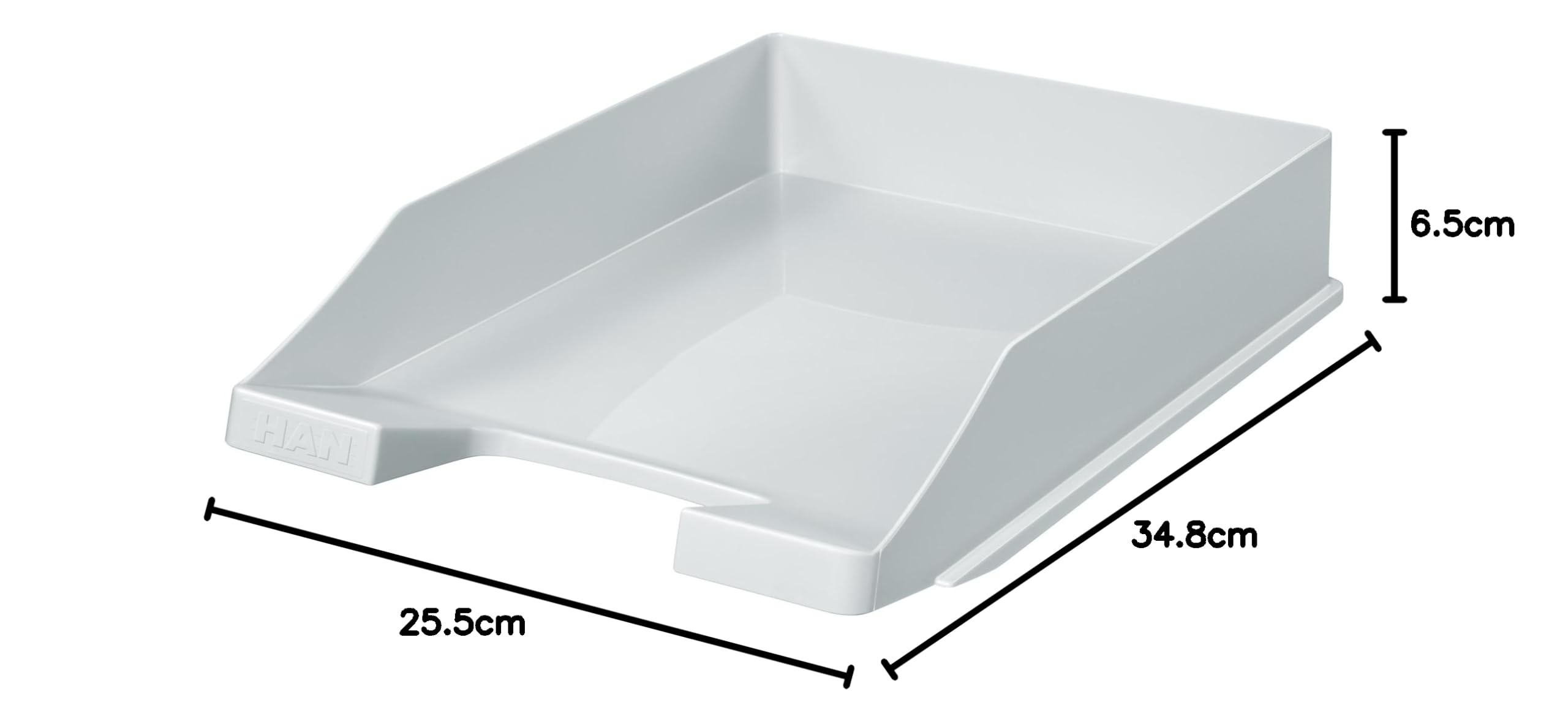 HAN Briefablage KLASSIK, 20 STÜCK Schreibtisch Organizer, Bürobedarf, Ablagefächer, Büromaterial, Briefkorb, Dokumentenablage, bis Format A4/C4, 1027-X-11, lichtgrau