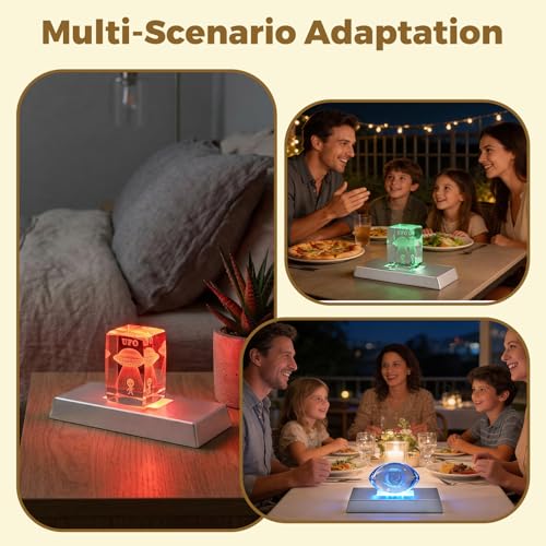 Base lumineuse LED pour verre cristal et résine avec 9 modes d'éclairage de couleur - 3